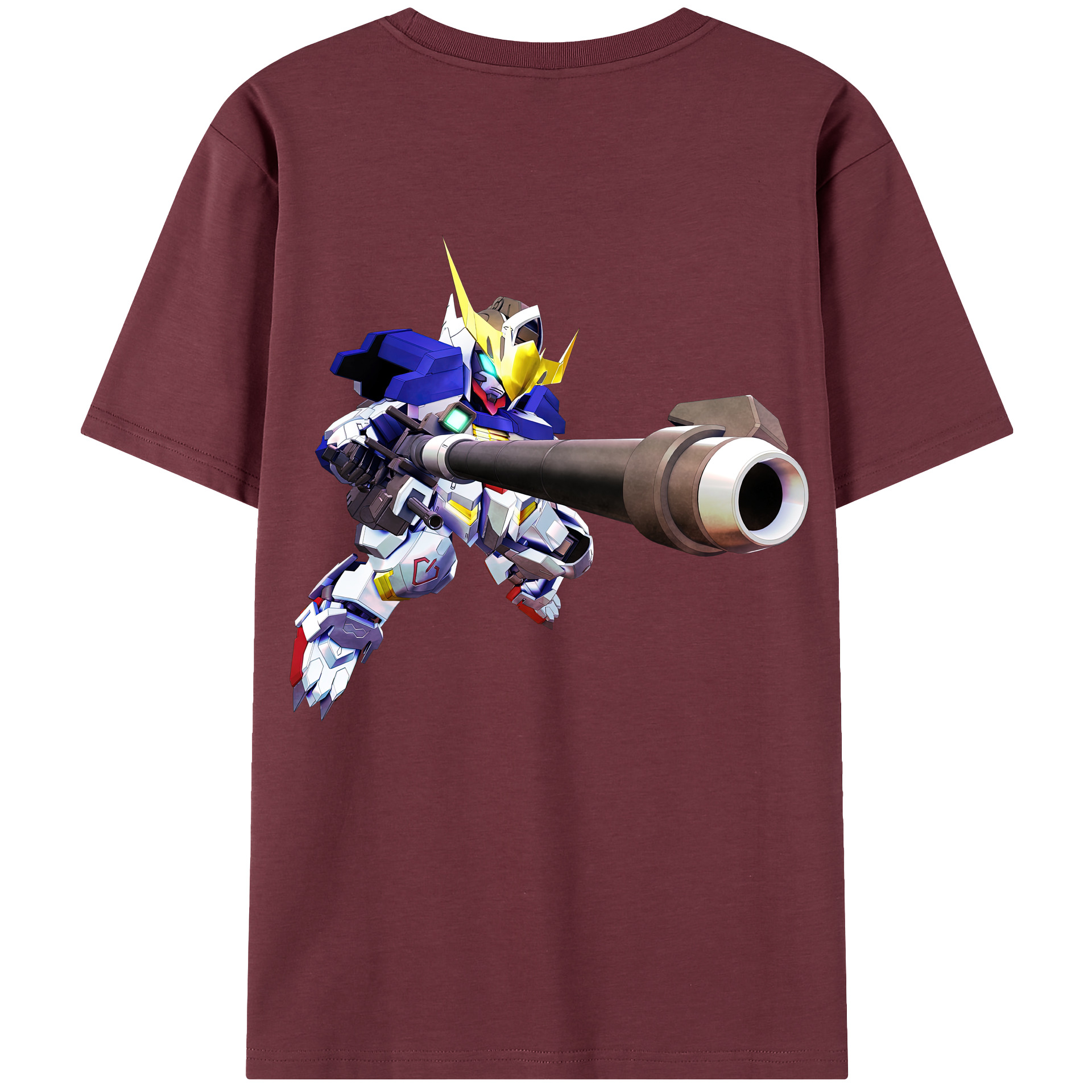 （画像用） 機動戦士ガンダム Mobile Suit Gundam 綿100％半袖Tシャツ（背面プリント）